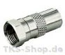 Sat F-Adapter F-Stecker auf Koax-Stecker