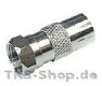 Sat F-Adapter F-Stecker auf Koax-Buchse / Kupplung