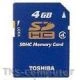 4 GB SD-Card SDHC Highspeed original Toshiba Qualität