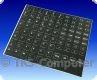 Deutsche Tastatur Aufkleber - Tastaturaufkleber schwarz/dunkelgrau